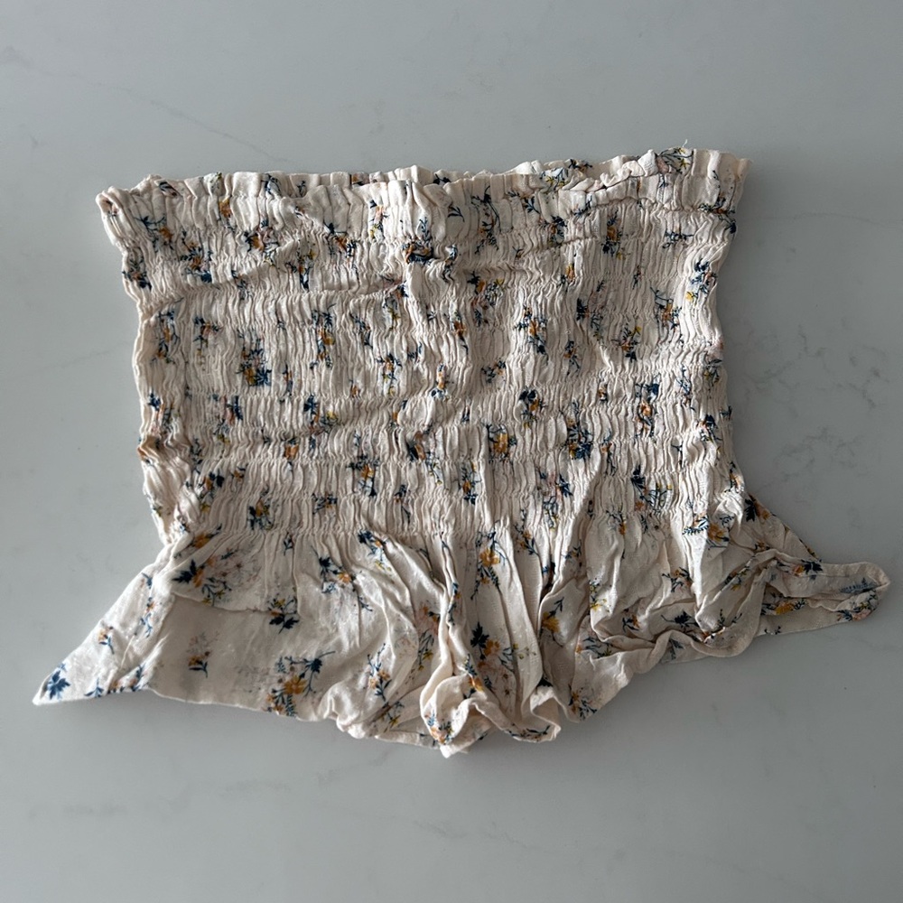NWOT | American Eagle | Floral Cream Women's Tube Top
